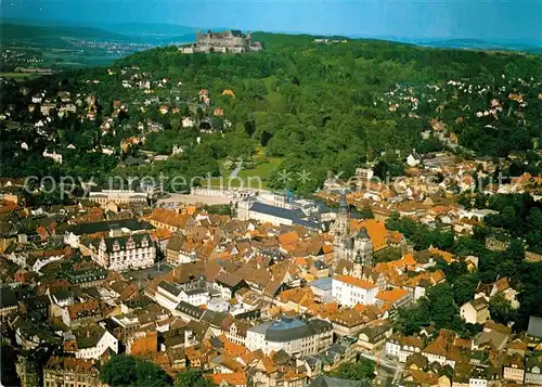 AK / Ansichtskarte Coburg Fliegeraufnahme Veste Marktplatz Morizkirche  Kat. Coburg