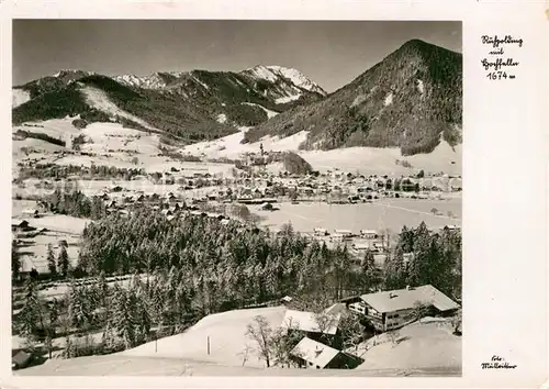 AK / Ansichtskarte Ruhpolding Winterpanorama mit Hochfelln Chiemgauer Alpen Kat. Ruhpolding