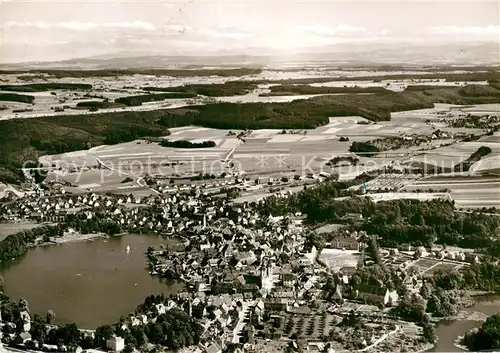 AK / Ansichtskarte Bad Waldsee Luftkurort Moorheilbad Fliegeraufnahme Kat. Bad Waldsee