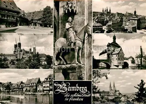 AK / Ansichtskarte Bamberg Alte Hofhaltung Dom Klein Venedig Domreiter Altstadt Rathaus Michelsberg Kat. Bamberg