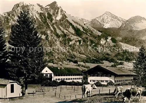 AK / Ansichtskarte Brannenburg Erholungsheim der DPG Viehweide Kuehe Alpen Kat. Brannenburg