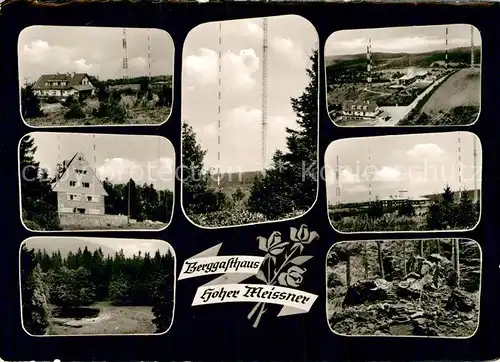 AK / Ansichtskarte Hausen Witzenhausen Berggasthaus Hoher Meissner Sender Waldpartie Kat. Hessisch Lichtenau