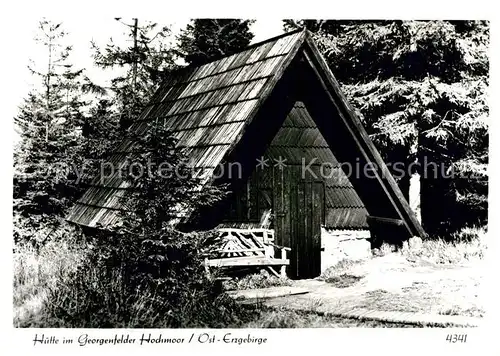 AK / Ansichtskarte Georgenfeld Huette im Georgenfelder Hochmoor Kat. Zinnwald Georgenfeld