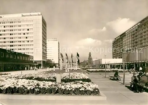 AK / Ansichtskarte Dresden Interhotels Koenigstein und Lilienstein Prager Strasse Kat. Dresden Elbe