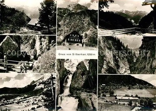 AK / Ansichtskarte Ramsau Dachstein Steiermark Silberkarklamm Wasserfall Schlucht Alpenpanorama Kat. Ramsau am Dachstein