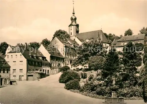 AK / Ansichtskarte Hohenstein Ernstthal Markt Brunnen Kirche Kat. Hohenstein Ernstthal