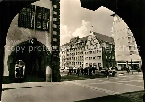 AK / Ansichtskarte Leipzig Markt Blick zur Alten Waage Messestadt Kat. Leipzig