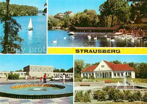 AK / Ansichtskarte Strausberg Brandenburg Am Straus See Haus der NVA Park der Solidaritaet Kat. Strausberg