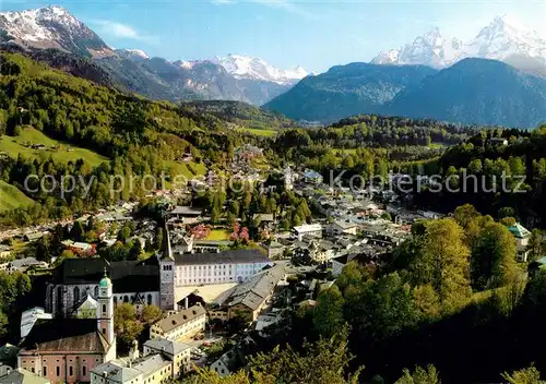AK / Ansichtskarte Berchtesgaden Fliegeraufnahme mit steinernem Meer und Watzmann Kat. Berchtesgaden