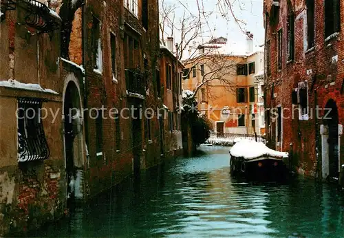 AK / Ansichtskarte Venezia Venedig Kanal im Winter Kat. 