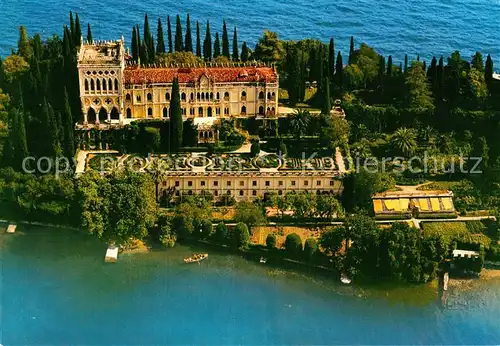 AK / Ansichtskarte Gardasee Lago di Garda Fliegeraufnahme Gardainsel  Kat. Italien