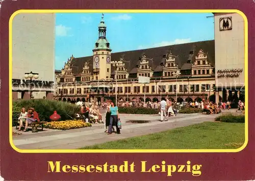 AK / Ansichtskarte Leipzig Messestadt Rathaus Markt Kat. Leipzig