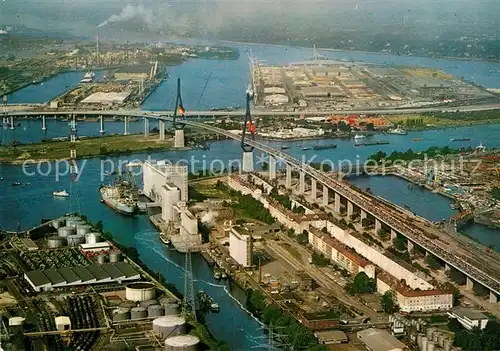 AK / Ansichtskarte Hamburg Fliegeraufnahme Koehlbrandbruecke Kat. Hamburg