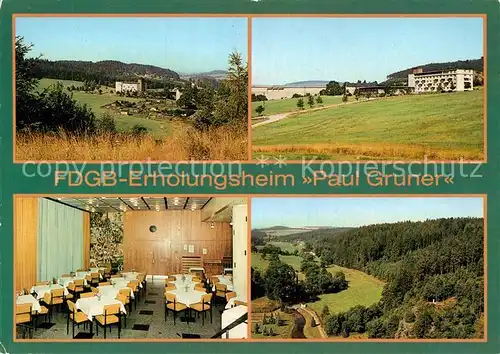 AK / Ansichtskarte Rauschenbach Caemmerswalde Erholungsheim Paul Gruner Kat. Neuhausen Erzgebirge