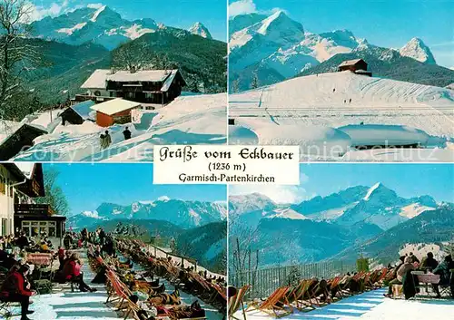 AK / Ansichtskarte Garmisch Partenkirchen Eckbauer im Winter Skigebiet Kat. Garmisch Partenkirchen