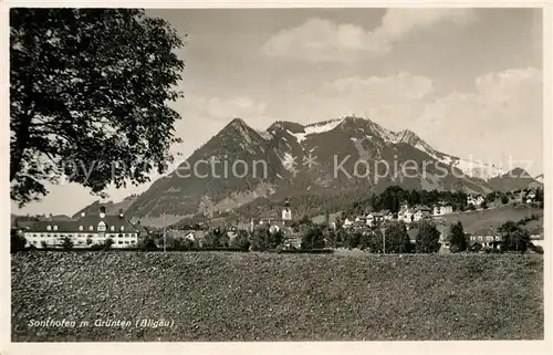 AK / Ansichtskarte Sonthofen Oberallgaeu Gruenten Kat. Sonthofen