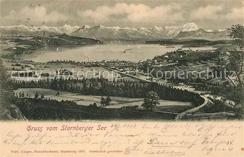 AK / Ansichtskarte Starnbergersee  Kat. Starnberg