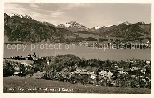 AK / Ansichtskarte Tegernsee Hirschberg Kampen  Kat. Tegernsee