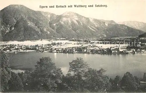 AK / Ansichtskarte Rottach Egern Wallberg Setzberg  Kat. Rottach Egern