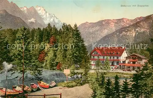 AK / Ansichtskarte Badersee Hotel Zugspitze Kat. Grainau