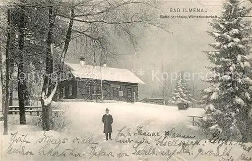 AK / Ansichtskarte Bad Ilmenau Gabelbachhaus Winterlandschaft Kat. Ilmenau