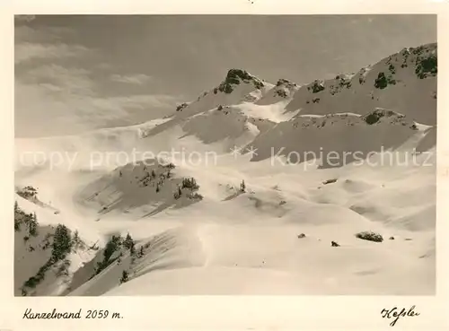 AK / Ansichtskarte Kanzelwand Bergpanorama Kat. Oberstdorf