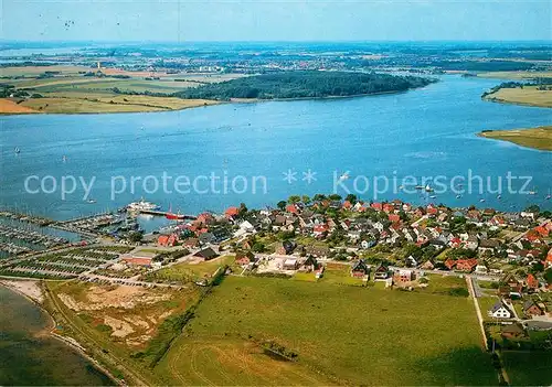 AK / Ansichtskarte Maasholm Fliegeraufnahme mit Schlei und Kappeln Kat. Maasholm