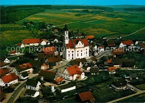 AK / Ansichtskarte Bad Schussenried Fliegeraufnahme Wallfahrtskirche Steinhausen Kat. Bad Schussenried