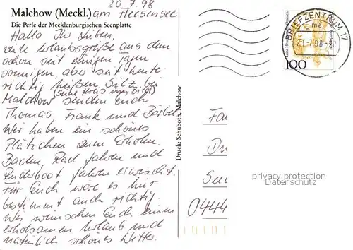 AK / Ansichtskarte Malchow Fliegeraufnahme Perle der Mecklenburgische Seenplatte Kat. Malchow Mecklenburg