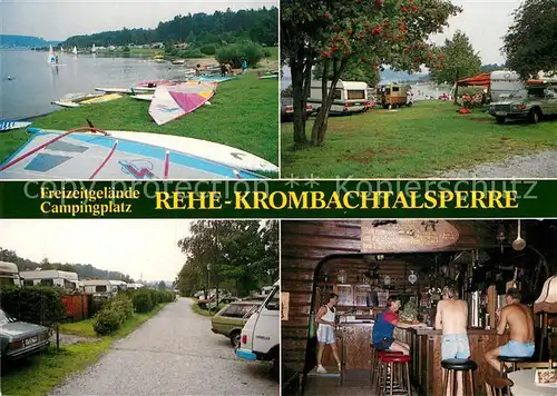 AK / Ansichtskarte Krombachtalsperre Rehe Camping Restaurant Kat. Driedorf