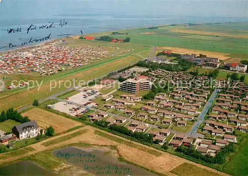 AK / Ansichtskarte Tossens Nordseebad Fliegeraufnahme Wohnpark Halbinsel Butjadingen Kat. Butjadingen