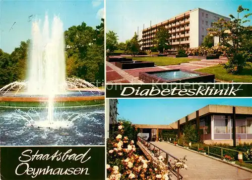 AK / Ansichtskarte Oeynhausen Bad Diabetesklinik Kat. Bad Oeynhausen
