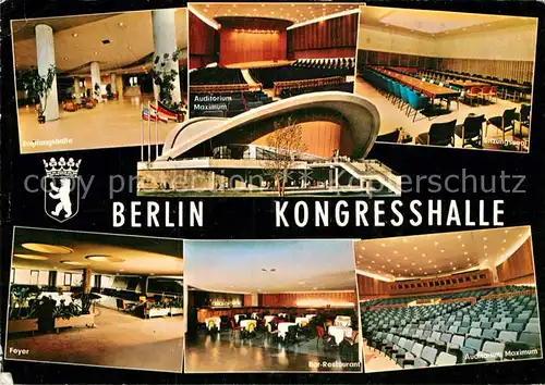 AK / Ansichtskarte Berlin Kongresshalle innen und aussen Kat. Berlin