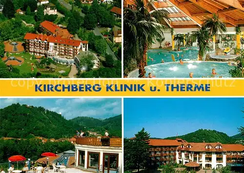 AK / Ansichtskarte Bad Lauterberg Fliegeraufnahme Kirchberg Klinik und Therme Kat. Bad Lauterberg im Harz