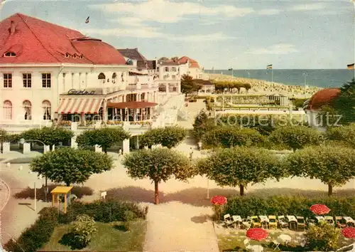 AK / Ansichtskarte Travemuende Ostseebad Casino Strand Promenade Kat. Luebeck