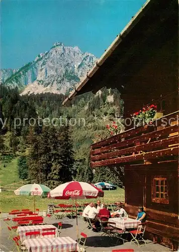 AK / Ansichtskarte Bleckenau Berggaststaette Schweizer Haus mit Saeuling Ammergauer Alpen Kat. Schwangau