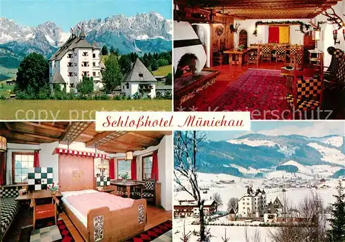 AK / Ansichtskarte Kitzbuehel Tirol Schlosshotel Muenichau Winterpanorama Alpen Kat. Kitzbuehel