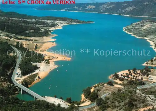 AK / Ansichtskarte Sainte Croix du Verdon Collection Les Grands Sites du Haut Var vue aerienne Kat. Sainte Croix du Verdon