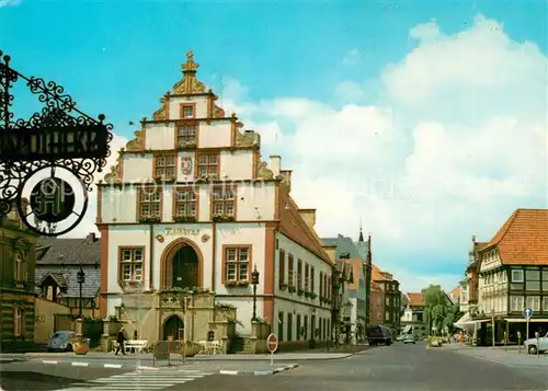 AK / Ansichtskarte Bad Salzuflen Rathaus Apotheke Tuerschild Kat. Bad Salzuflen