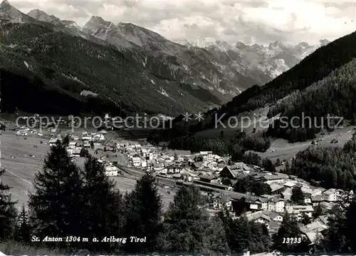 AK / Ansichtskarte St Anton Arlberg Gesamtansicht mit Alpenpanorama Kat. St. Anton am Arlberg