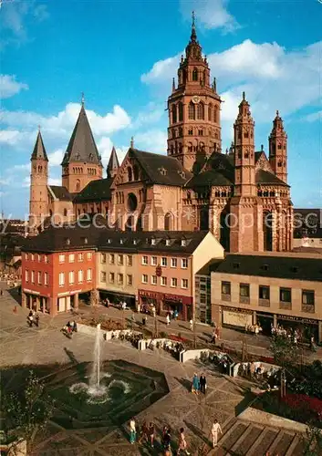 AK / Ansichtskarte Mainz Rhein 1000jaehrige Dom Westchor