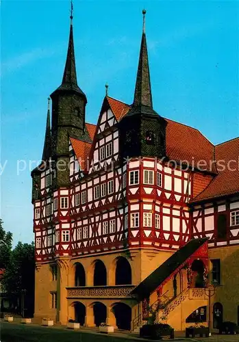 AK / Ansichtskarte Duderstadt Altes Rathaus von 1302 Fachwerkhaus Historisches Gebaeude Kat. Duderstadt