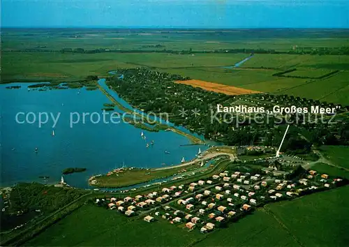 AK / Ansichtskarte Suedbrookmerland Landhaus Grosses Meer Campingplatz Fliegeraufnahme Kat. Suedbrookmerland