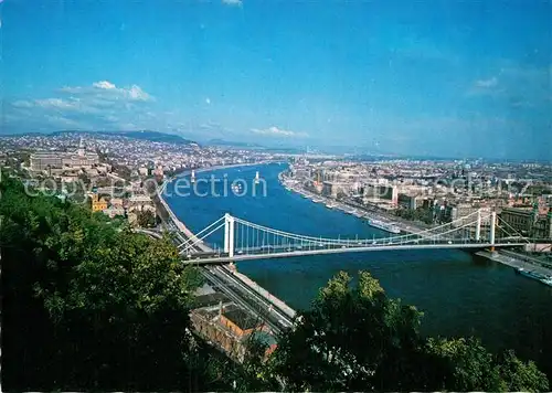 AK / Ansichtskarte Budapest Latkep Stadtpanorama Donaubruecke Kat. Budapest