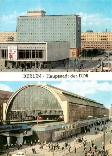 AK / Ansichtskarte Berlin Hotel Berolina Kino International Bahnhof Alexanderplatz Hauptstadt der DDR Kat. Berlin
