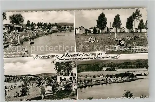 AK / Ansichtskarte Amecke Campingplatz Strandbad Panorama  Kat. Sundern (Sauerland)