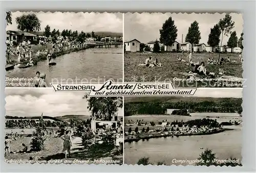 AK / Ansichtskarte Amecke Campingplatz Strandbad Badeplatz Kat. Sundern (Sauerland)