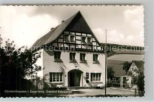 AK / Ansichtskarte Doernholthausen Gasthof Kloeckner Kat. Sundern (Sauerland)