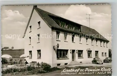 AK / Ansichtskarte Allendorf Sauerland Gasthof Pension Klute Kat. Sundern (Sauerland)