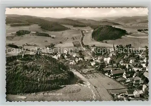 AK / Ansichtskarte Stockum Sauerland Fliegeraufnahme Kat. Sundern (Sauerland)